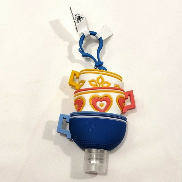 Disney Accessories - NEW Disney Parks Teacups Tea Cup Ride Key Chain Hand Cleaner Alice In Wonderland